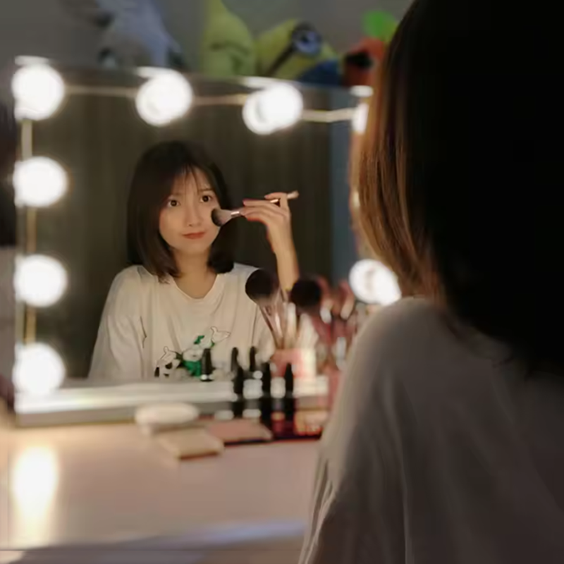 Bathroom Mirror Led - LED-Schminkspiegelleuchte, DC5V LED-Badezimmer-Schminktischlampe, 3 Farben dimmbar,