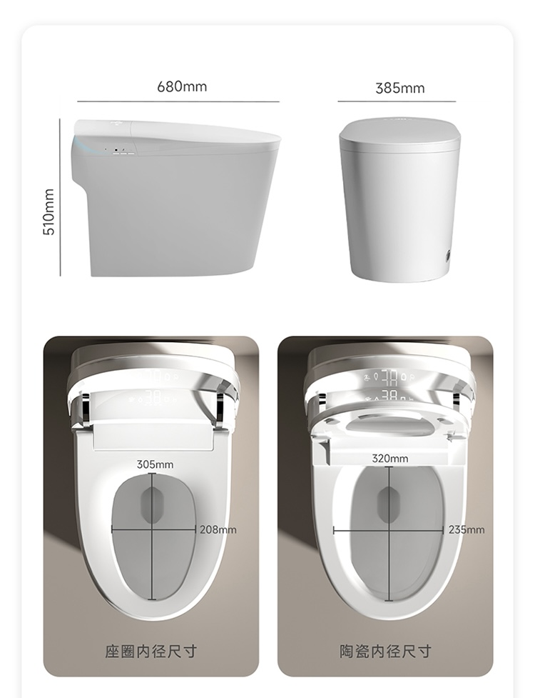 Home Bathroom - Meistverkaufte Automatische Spül-Smart-Toilette WC Hygienische Damenreinigung