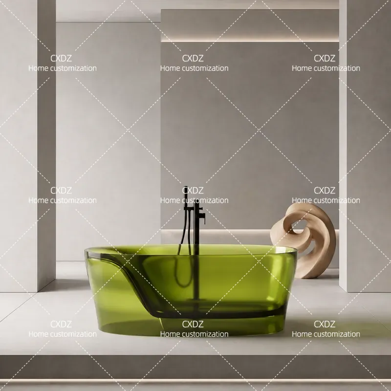Home Bathroom Tub - Transparente Freistehende Harz-Badewanne Luxuriöse Private Hotel-Badewanne