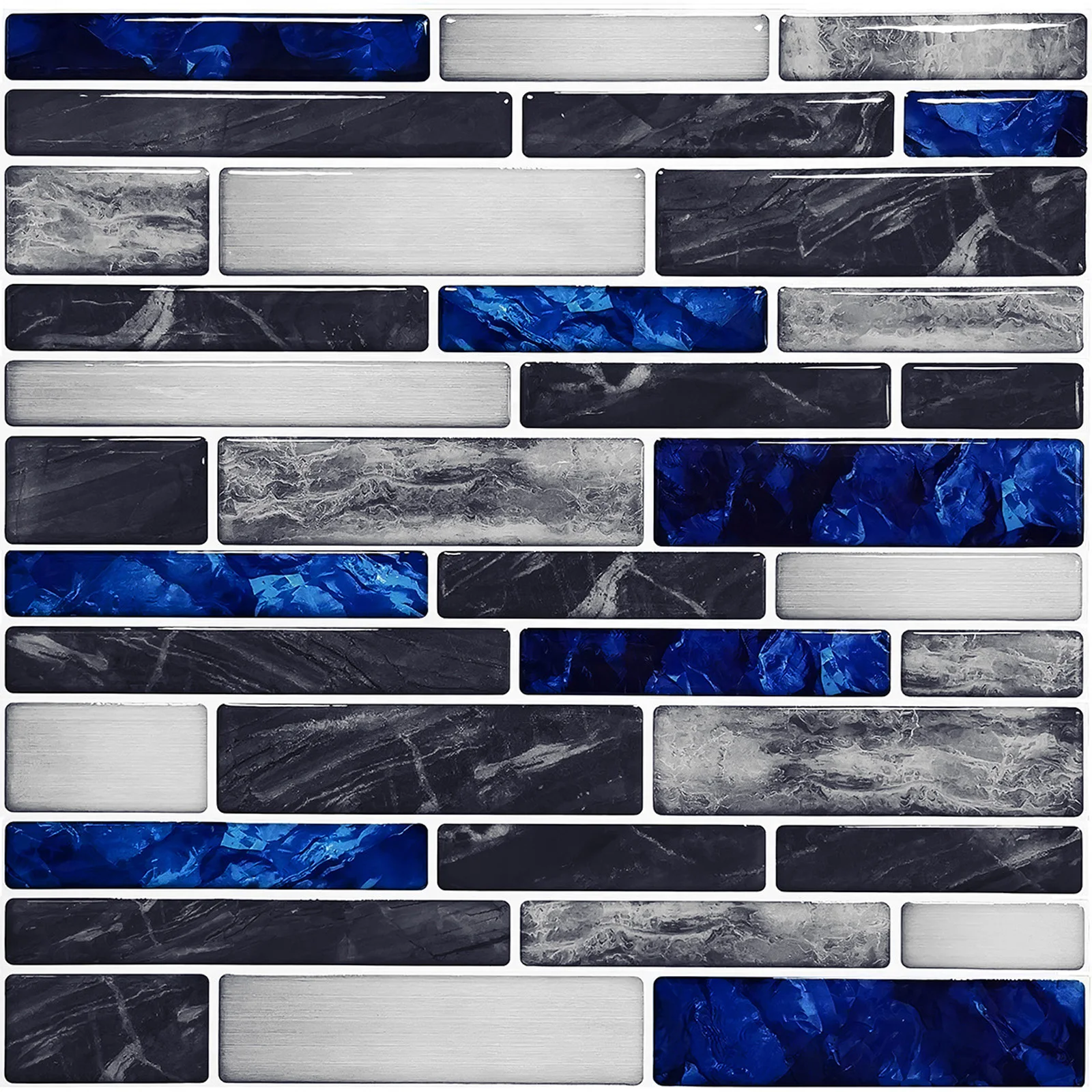 Home Bathroom Wall Tiles - 10x selbst klebende 3d-Mosaikfliesen Aufkleber Küche