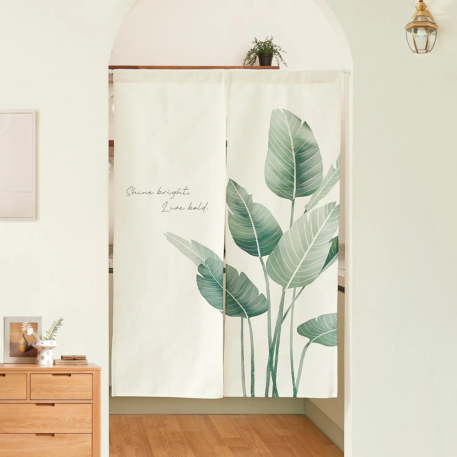 Home Bathroom Door - VIKAMA Dekorativer Halbtürvorhang ohne Bohren, Stofftrennwand