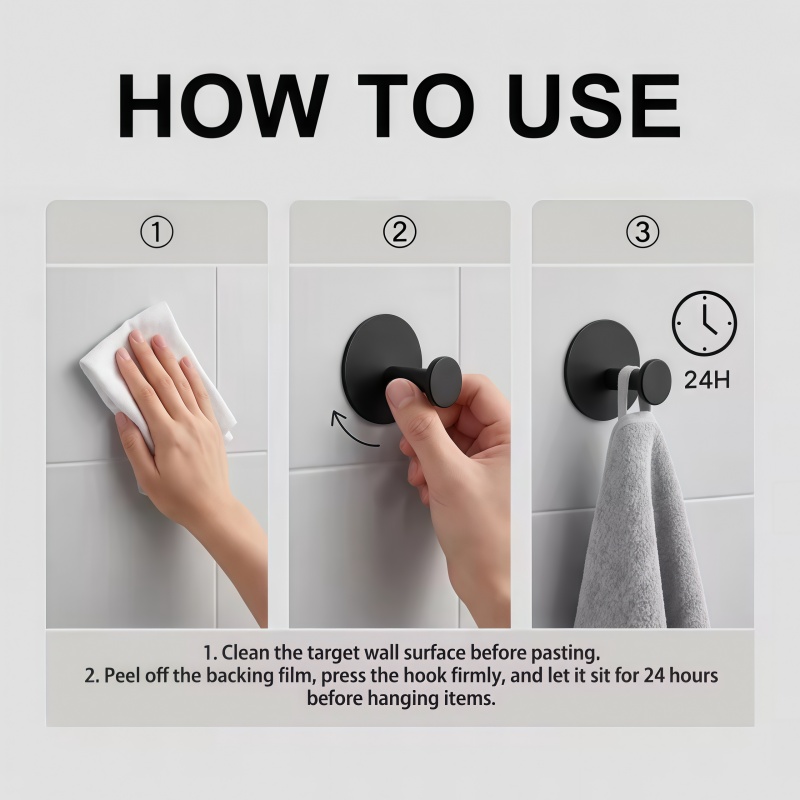 1-4 Stück selbstklebende Haken – Home Bathroom Door Bewertung und Preis