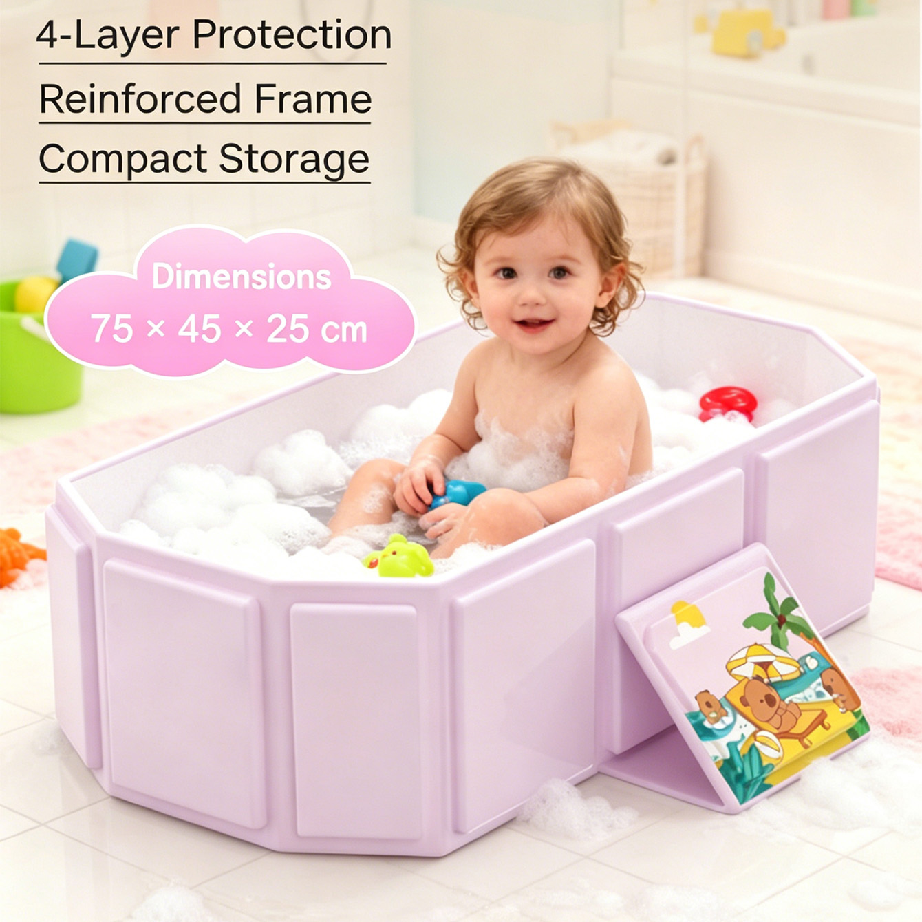 1 Stück Faltbare Badewanne Tra – Home Bathroom Tub Bewertung und Preis