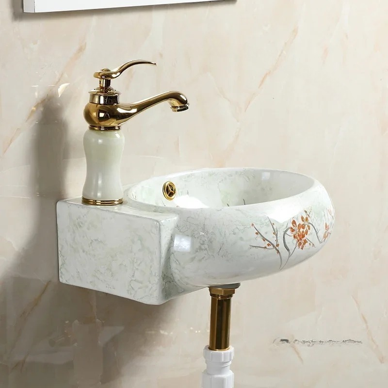 Keramik-Eckwaschbecken, dreiec – Home Bathroom Wall Decor Bewertung und Preis