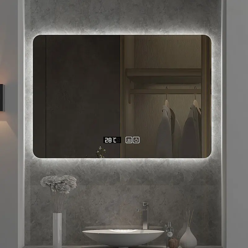 24x32 Zoll Quadratischer LED-B – Bathroom Mirror Led Bewertung und Preis