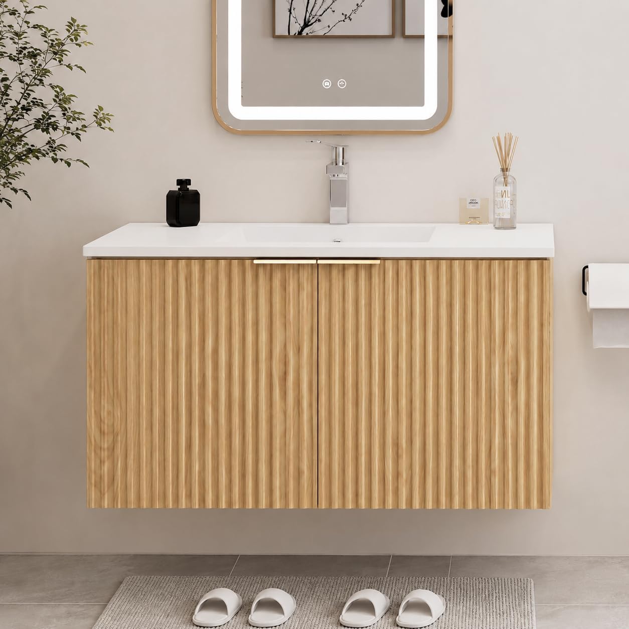 Moderner schwebender Badezimme – Home Bathroom Bewertung und Preis