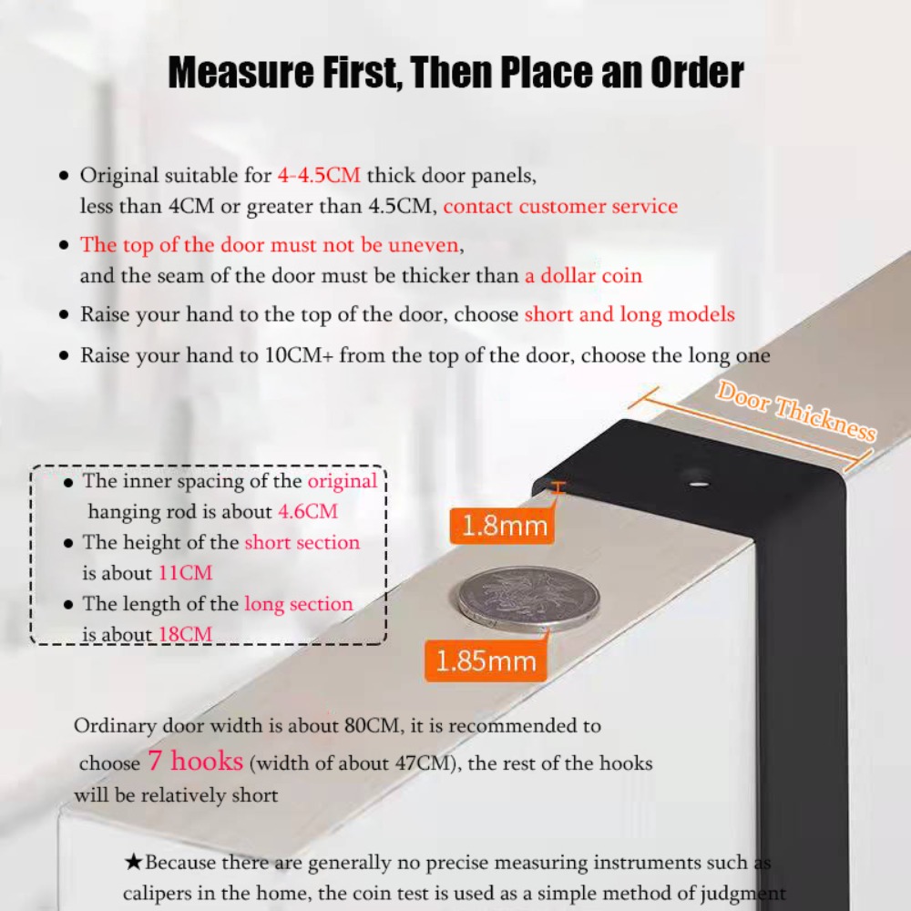 Haken über der Tür, 6 Haken, K – Home Creation Bathroom Bewertung und Preis