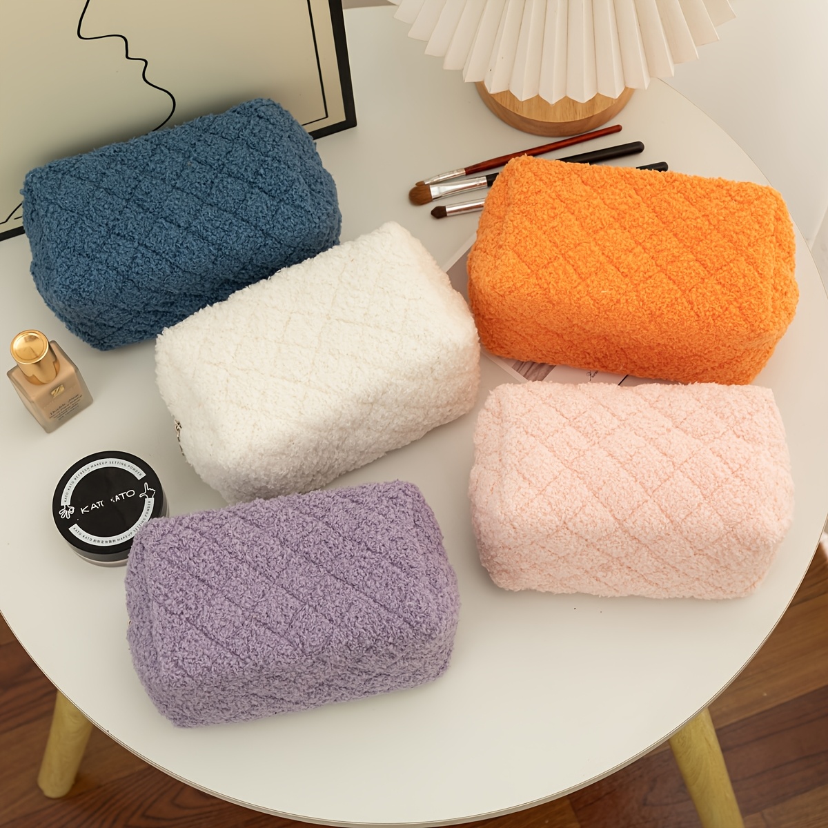 1 Plüsch-Kosmetiktasche |      – Japanese Home Bathroom Design Bewertung und Preis