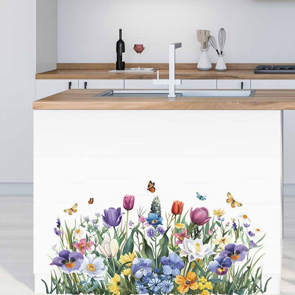 Tulpen-Schmetterlings-Fenstera – Home Bathroom Wall Tiles Bewertung und Preis