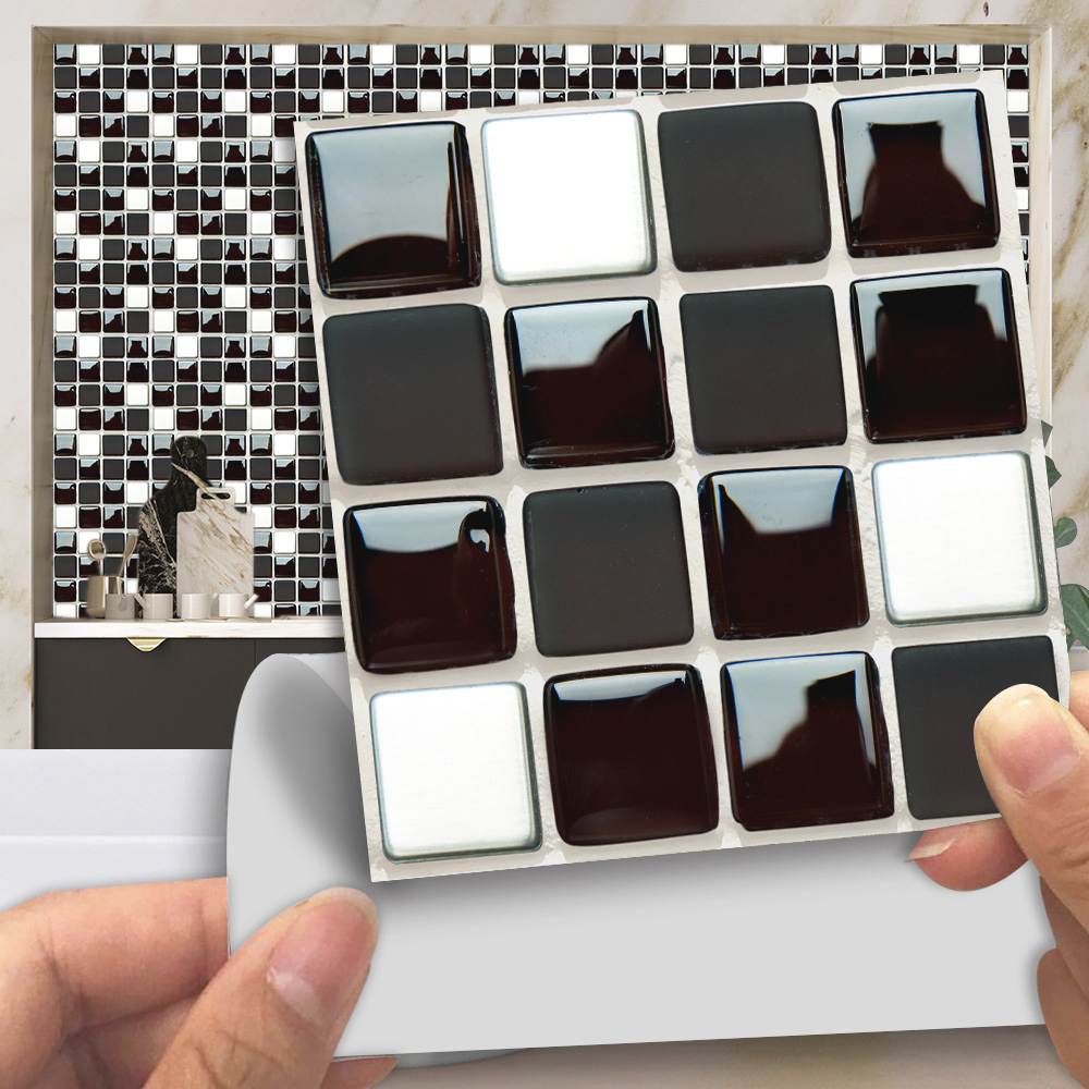 Schwarz-weißer Marmormosaik-Fl – Home Bathroom Wall Tiles Bewertung und Preis