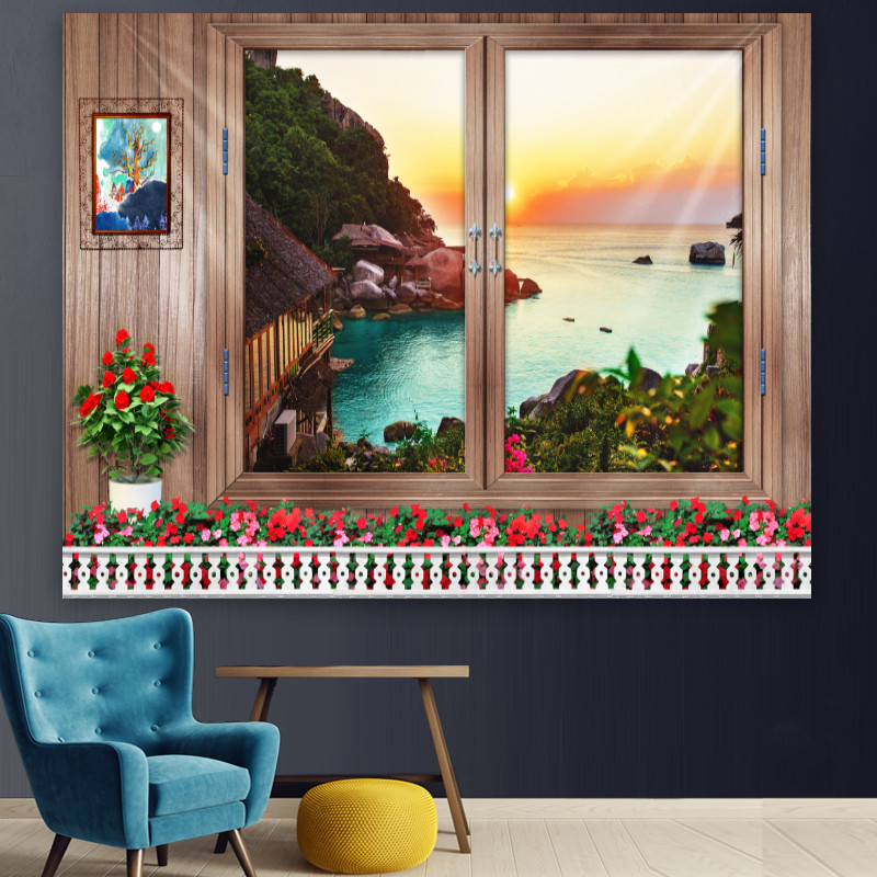 Simulation Fenster Tapisserie  – Home Creation Bathroom Bewertung und Preis