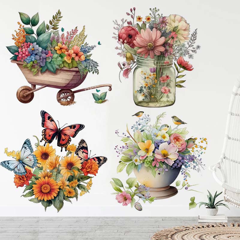 Ländlichen Stil Blume Aquarell – Home Bathroom Wall Tiles Bewertung und Preis