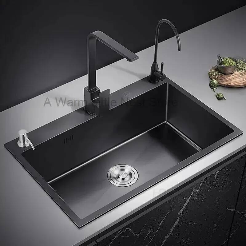 Schwarzes Nano-Küchenspülbecke – Home One Bathroom Accessories Bewertung und Preis