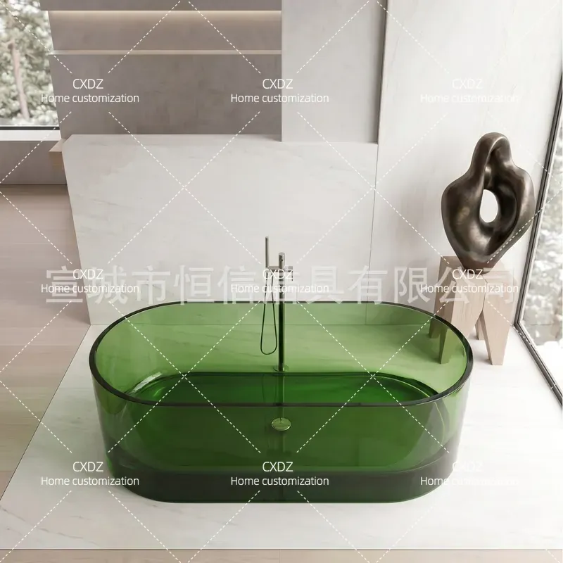 Freistehende Transparente Harz – Home Bathroom Tub Bewertung und Preis