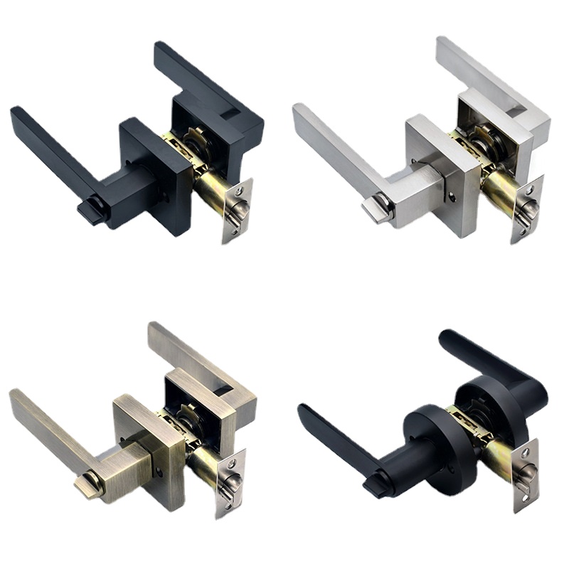 Schwarzer Türgriff, Türgriffsc – Home Bathroom Lock Bewertung und Preis