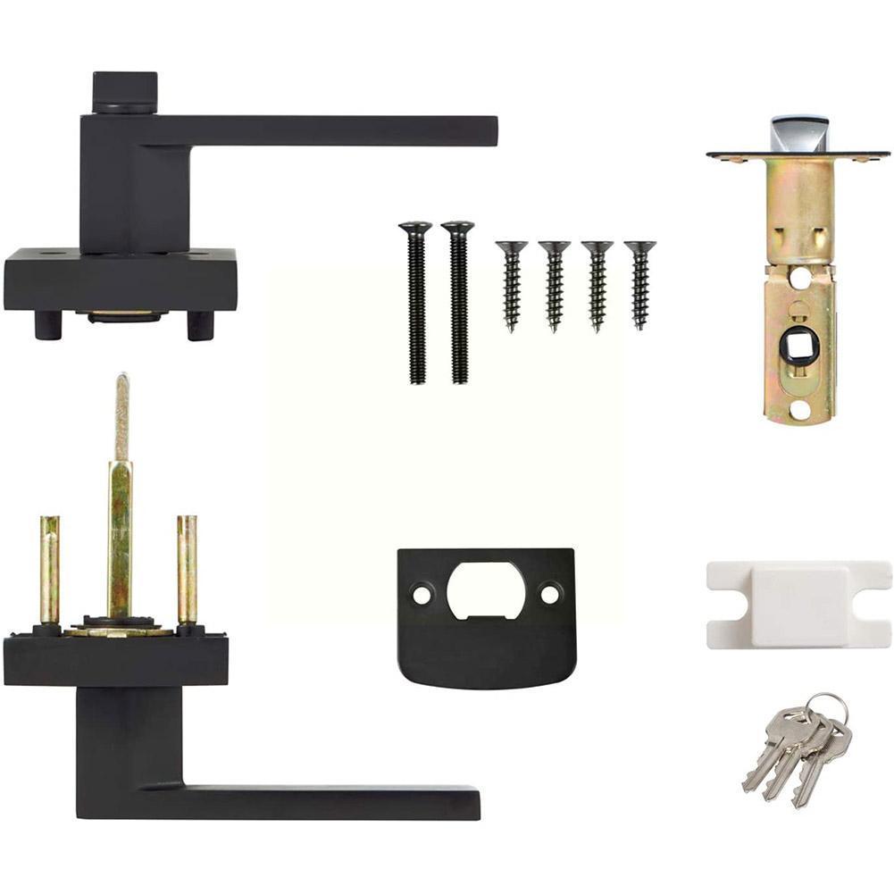 Schwarzer Türgriff, Türgriffsc – Home Bathroom Lock Bewertung und Preis