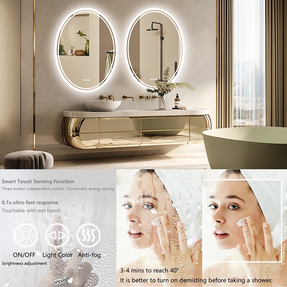 HD Explosionsgeschützte Ovale  – Bathroom Mirror Led Bewertung und Preis