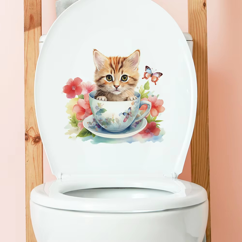 Teetassen-Katzen-Blumen-Wandau – Home Bathroom Wall Tiles Bewertung und Preis