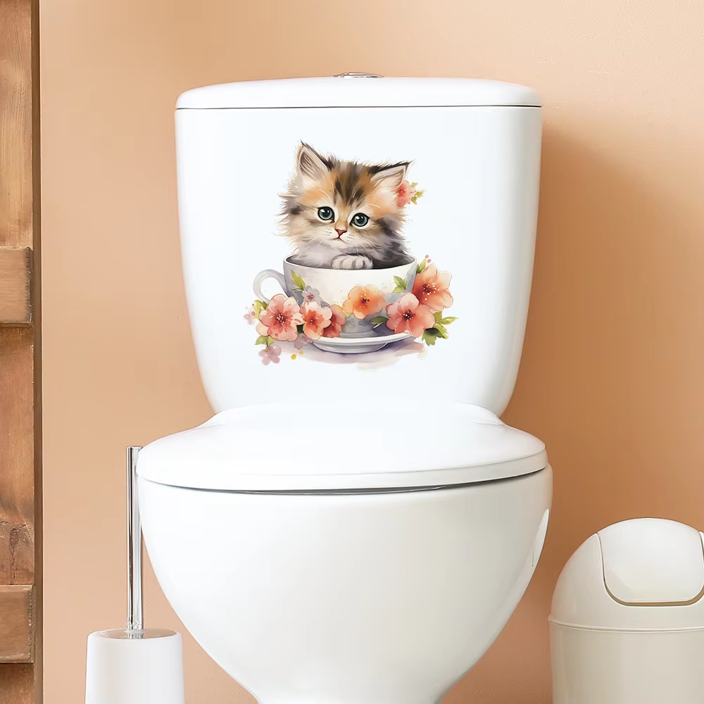 Teetassen-Katzen-Blumen-Wandau – Home Bathroom Wall Tiles Bewertung und Preis