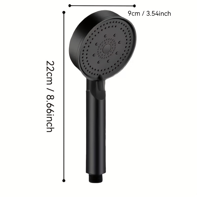 Schwarzer Hochdruck-Duschkopf  – Home One Bathroom Accessories Bewertung und Preis