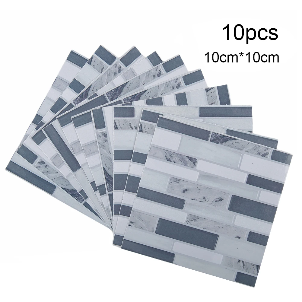 10x selbst klebende 3d-Mosaikf – Home Bathroom Wall Tiles Bewertung und Preis