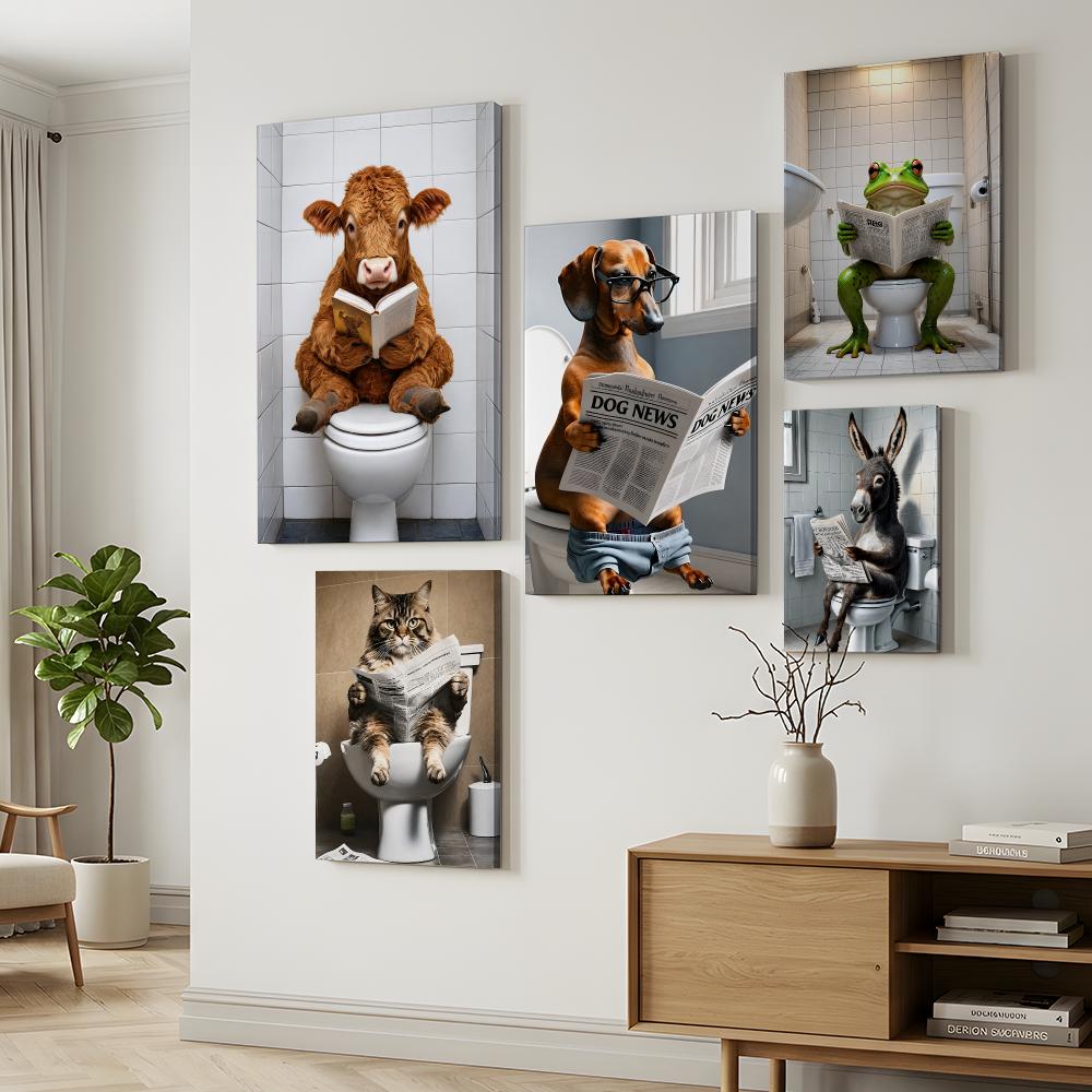 Badezimmer-Wandbild: Katze bei – Home Bathroom Wall Decor Bewertung und Preis