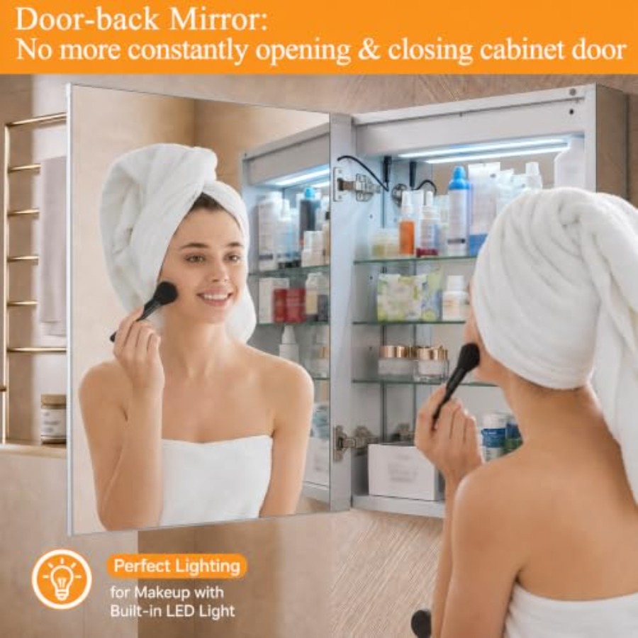 Badezimmer-Aluminium-LED-Mediz – Bathroom Mirror Led Bewertung und Preis