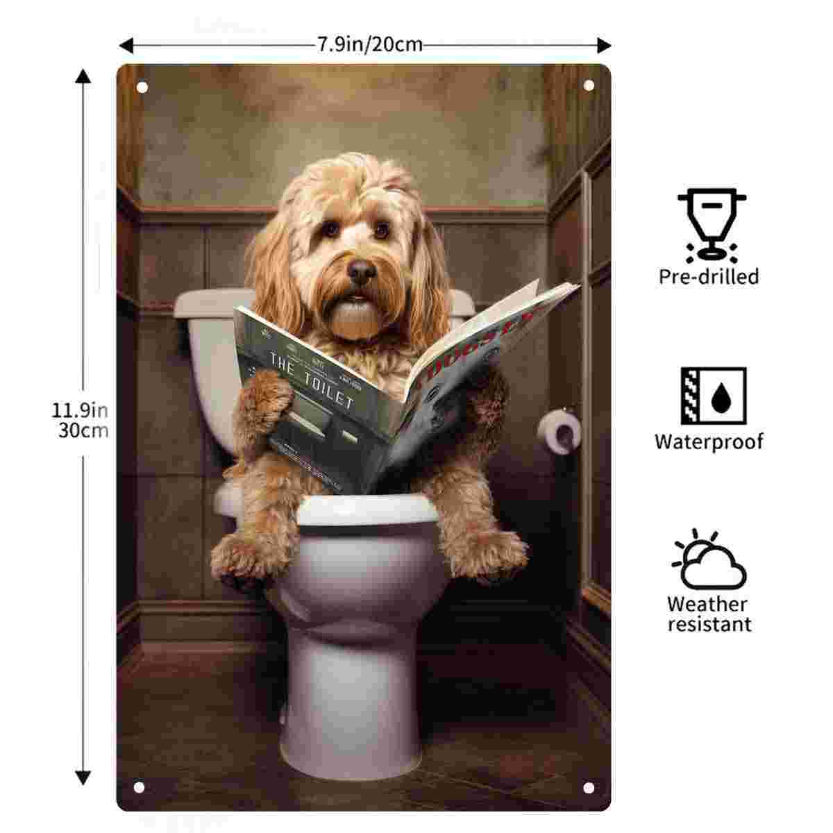 2D FLAT 1 Stück Metall-Wandsch – Home Bathroom Wall Decor Bewertung und Preis