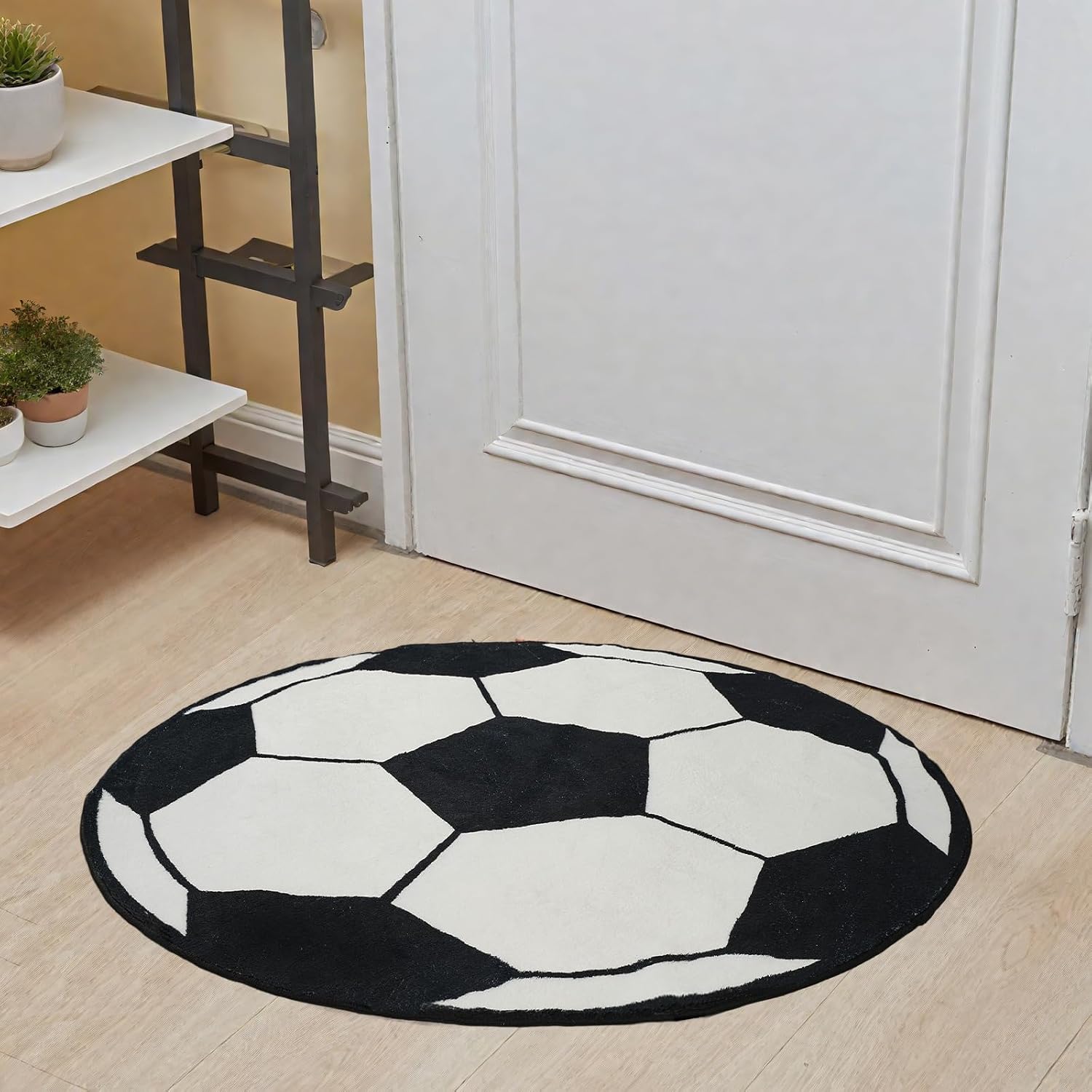 Plüschiger Runder Fußball-Desi – Home Bathroom Door Design Bewertung und Preis